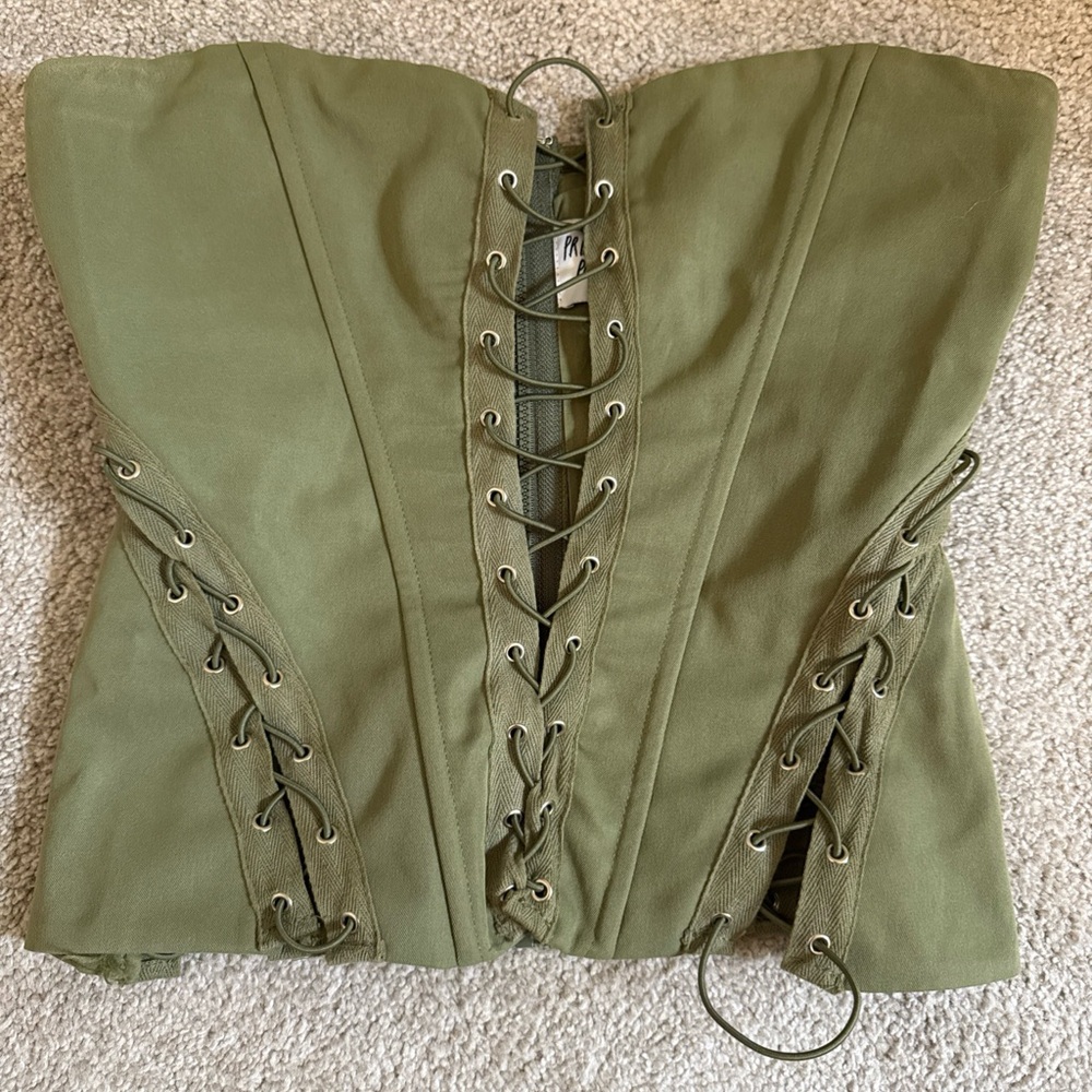 Princess Polly Olive Corset Top